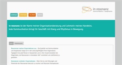 Desktop Screenshot of in-resonanz.de